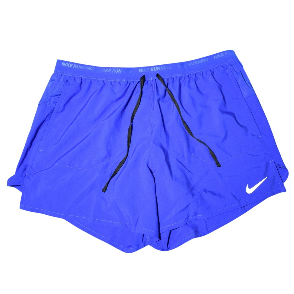 Nike Stride Dri-FIT 2-in-1 5 Inch Running Shorts Men's‎ XL Royal Blue FN2992-480